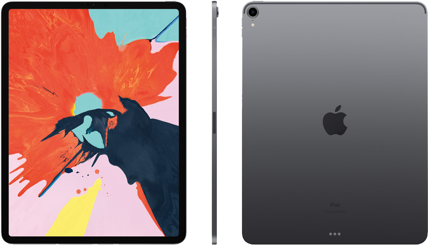 I Pad Pro Frontand Back View PNG Image