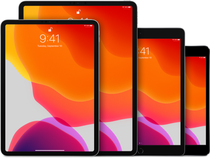 I Pad Pro Lineup Display Sizes PNG Image