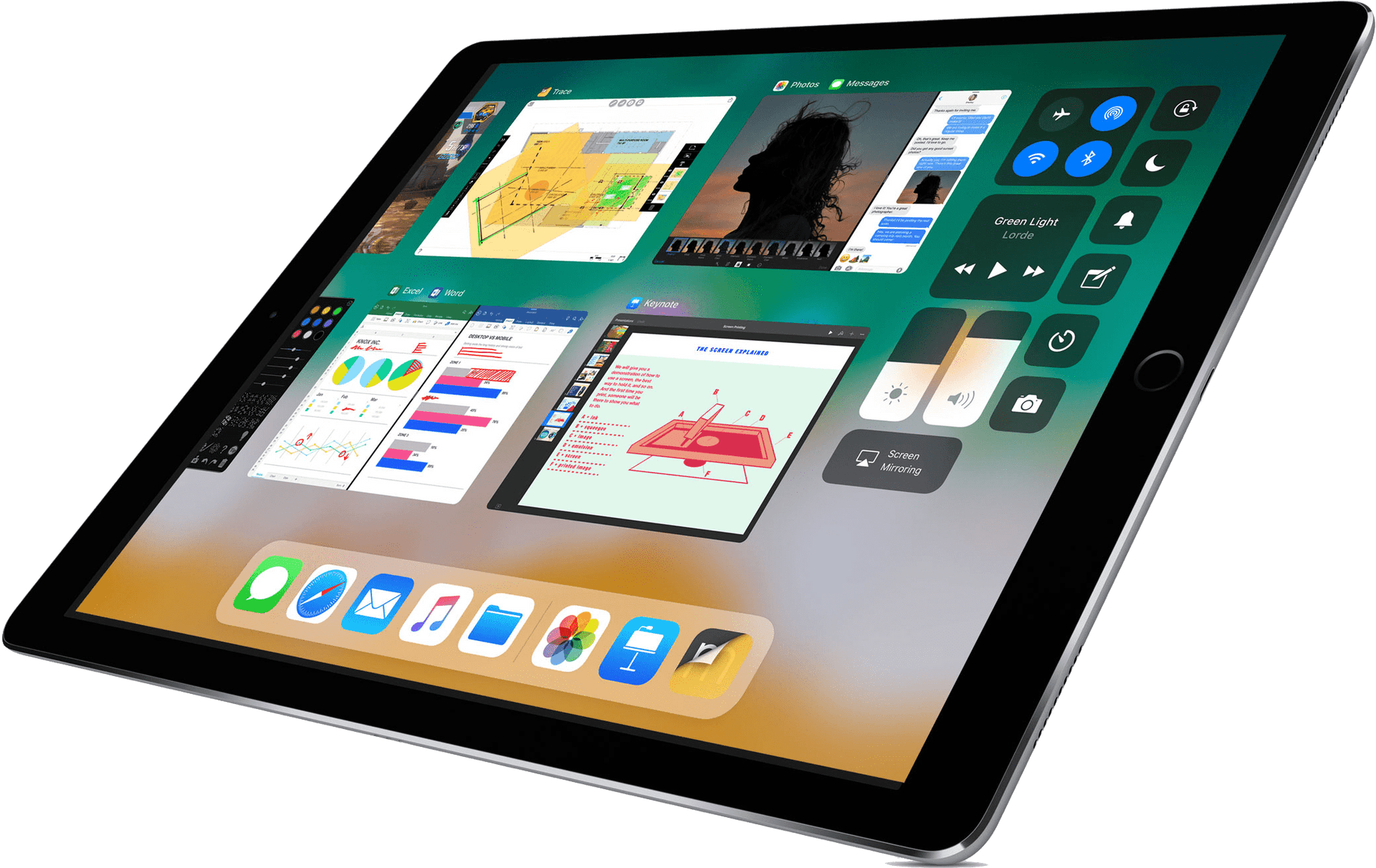 I Pad Pro Multitasking Interface PNG Image