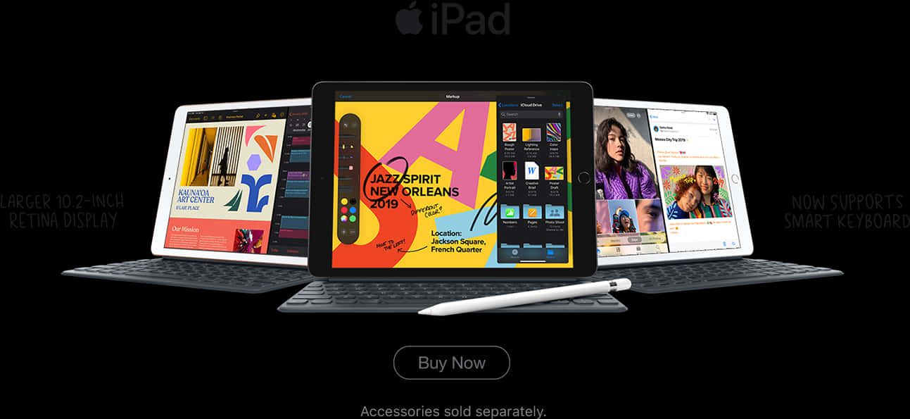 I Pad Product Lineup Advertisement PNG Image