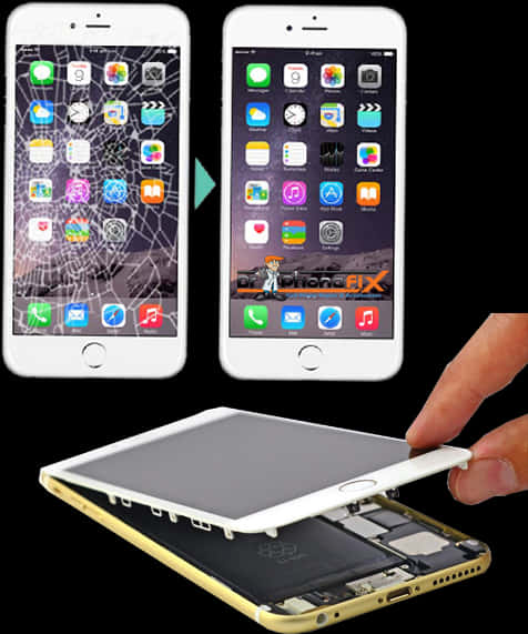 I Phone Screen Repair Advertisement PNG Image