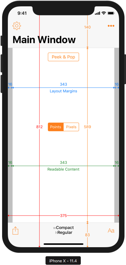 I Phone X Interface Layout Guide PNG Image