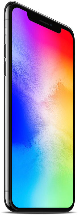 I Phone X Side View PNG Image