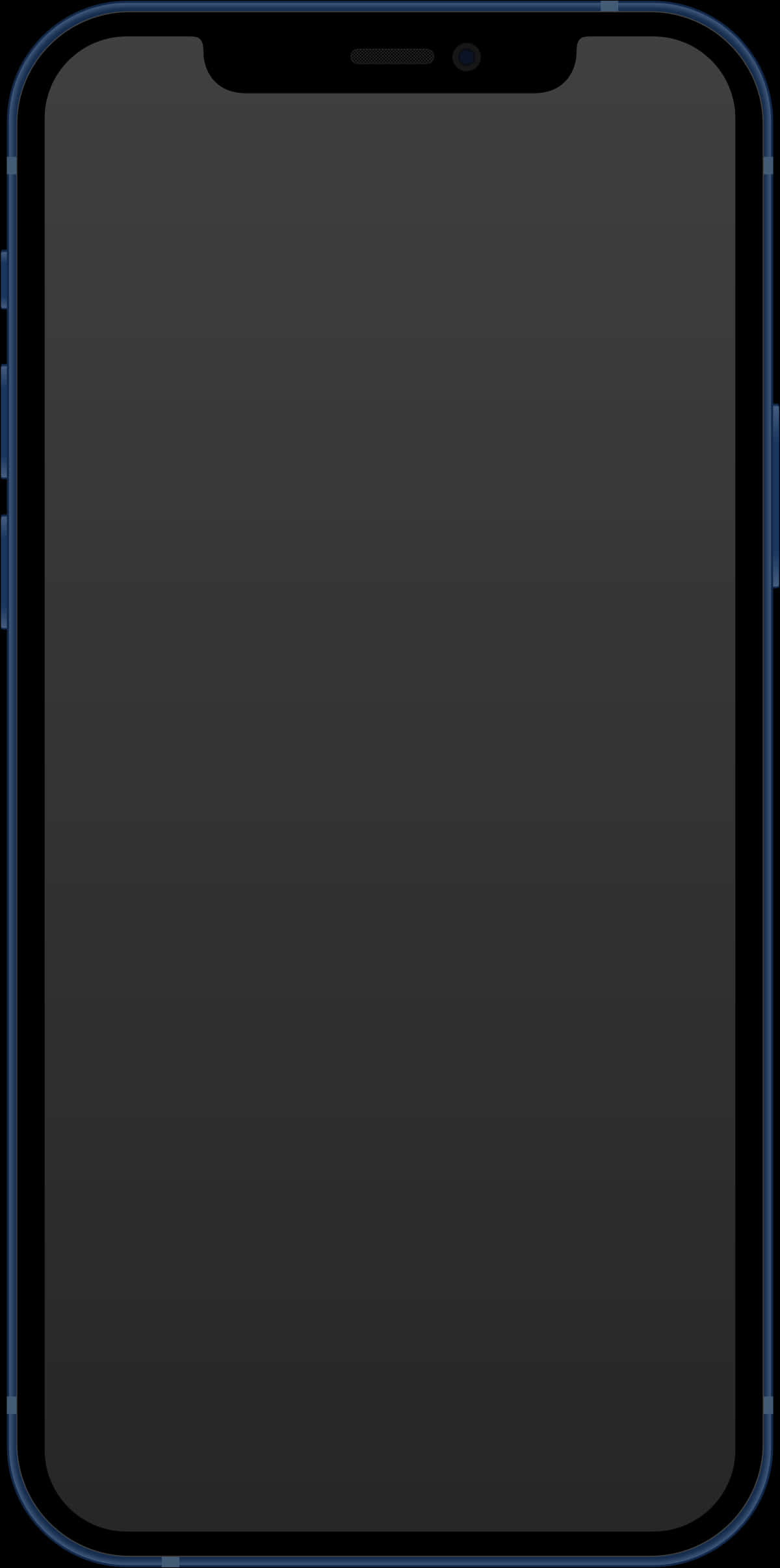 I Phone12 Blank Screen PNG Image