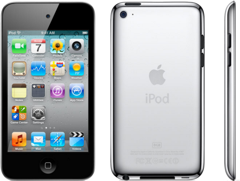 I Pod Touch Generation Front Back Side Views PNG Image