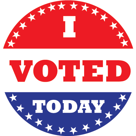 I Voted Today Sticker PNG Image