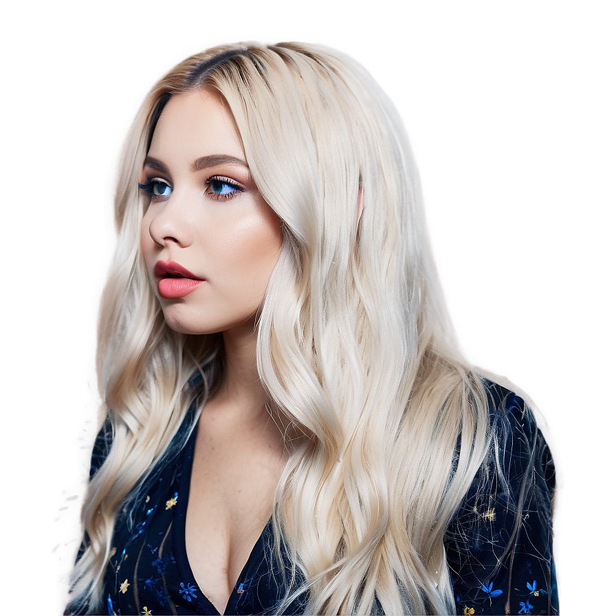 Ice Blonde Hair Png 05252024 PNG Image