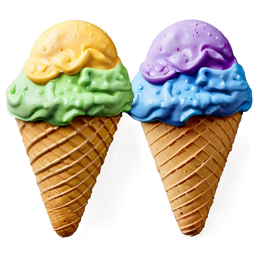 Ice Cream Colors Palette Png 2 PNG Image