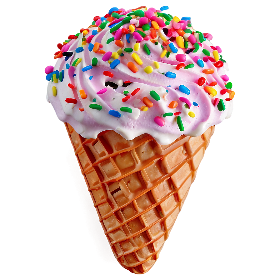 Ice Cream Cone With Sprinkles Png 41 PNG Image