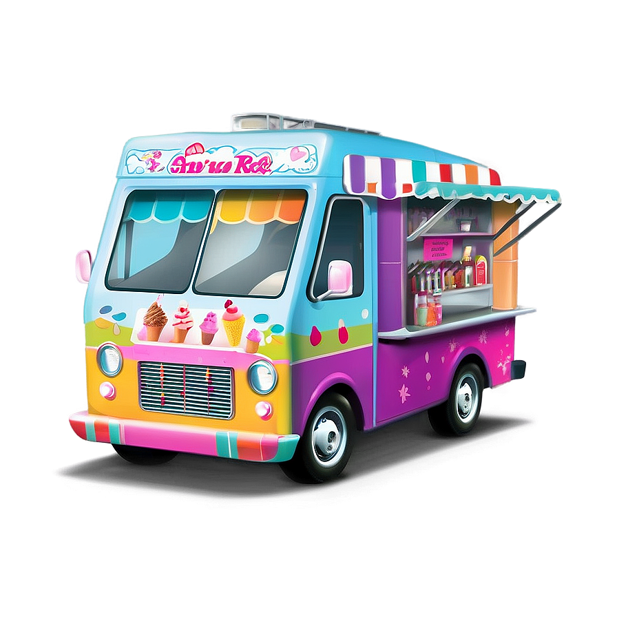 Ice Cream Truck By The Sea Png 64 PNG Image