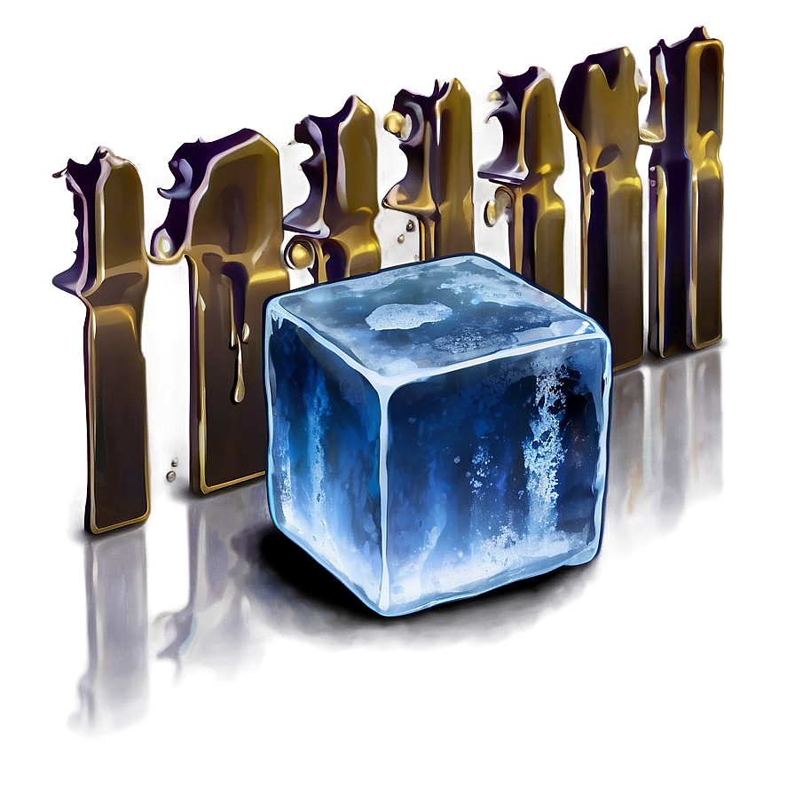 Ice Cube On Black Png Yud PNG Image