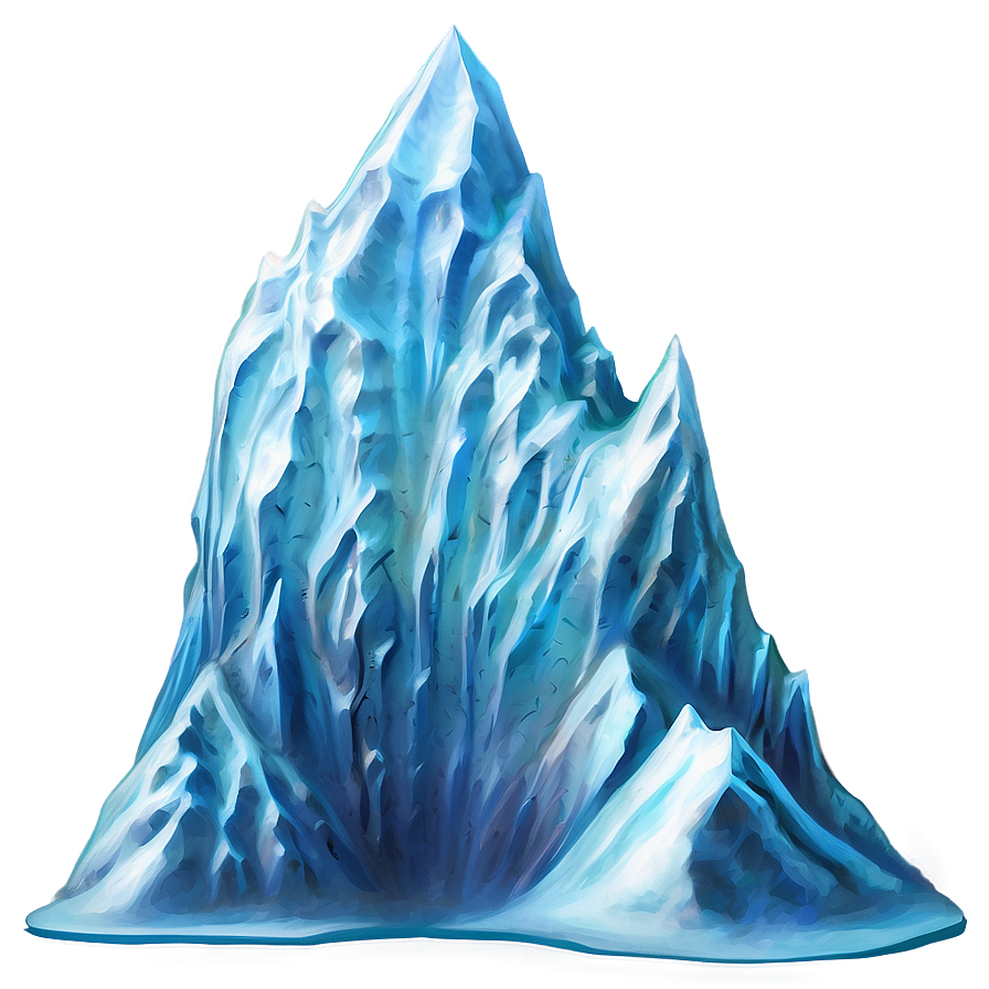 Ice Mountain Peak Png Qjl PNG Image