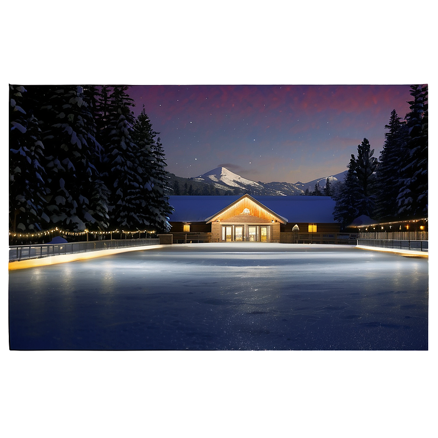 Ice Rink Winter Wonderland Png Dmq PNG Image