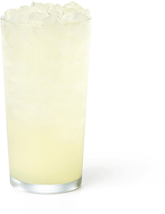 Iced Lemonade Glass PNG Image