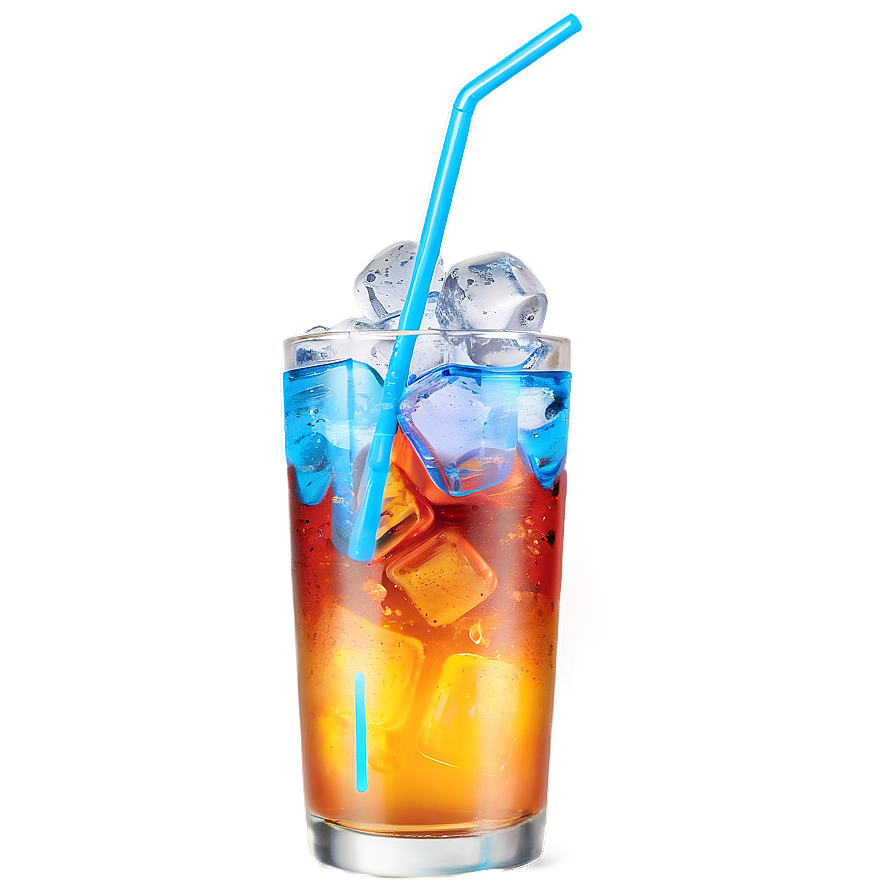 Iced Soft Drink Glass Png Fma26 PNG Image