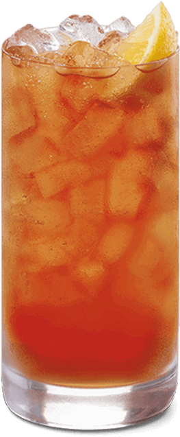 Iced Tea Cocktailwith Lemon Slice PNG Image