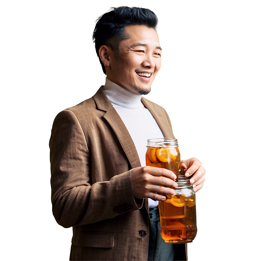 Iced Tea In Hand Png Stc68 PNG Image