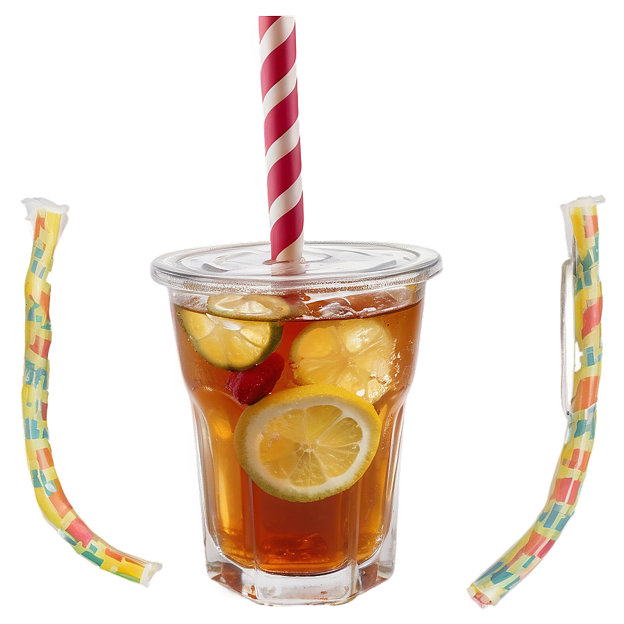 Iced Tea With Straw Png 05242024 PNG Image