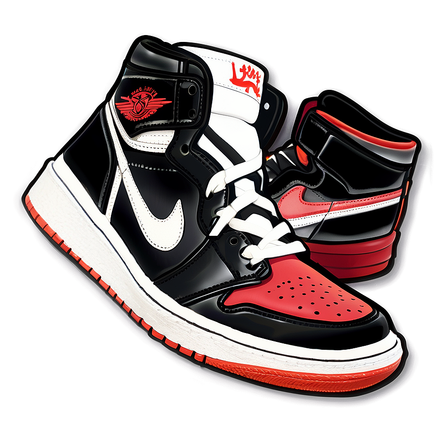 Iconic Air Jordan 1 Silhouette Png Psx PNG Image