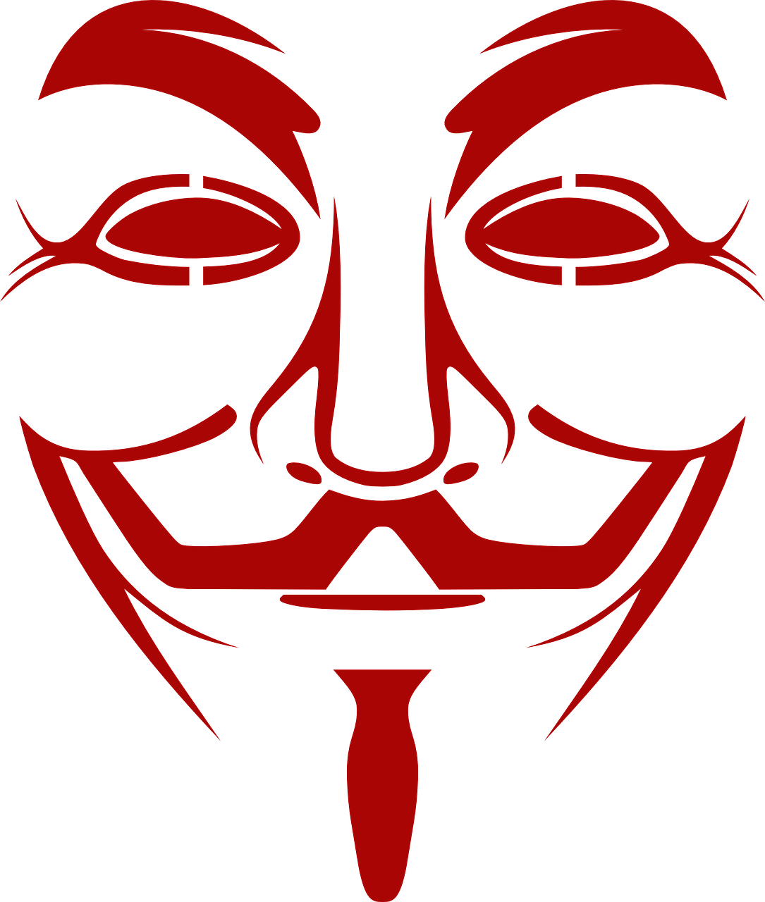 Iconic Anonymous Mask PNG Image