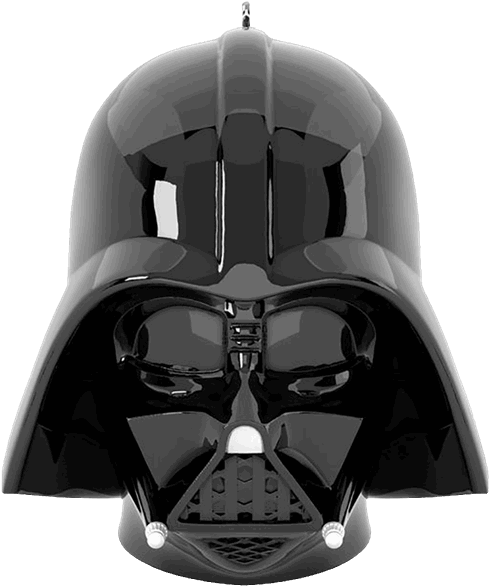 Iconic Black Helmet Profile PNG Image