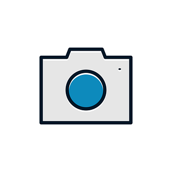 Iconic Camera Graphic PNG Image