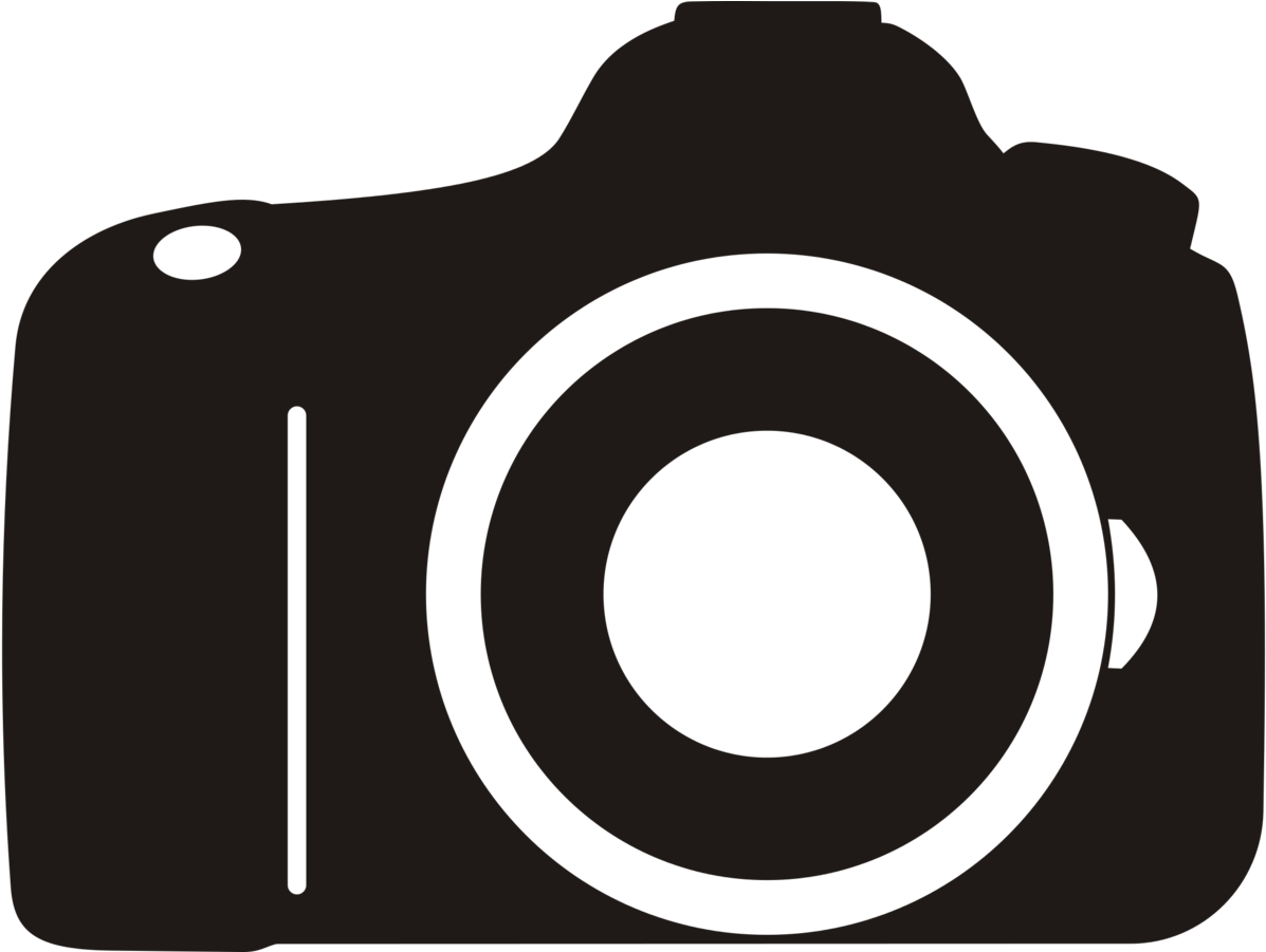 Iconic D S L R Camera Silhouette PNG Image