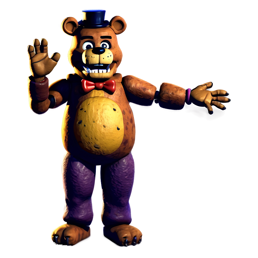 Iconic Freddy Fazbear Pose Png Qrc52 PNG Image