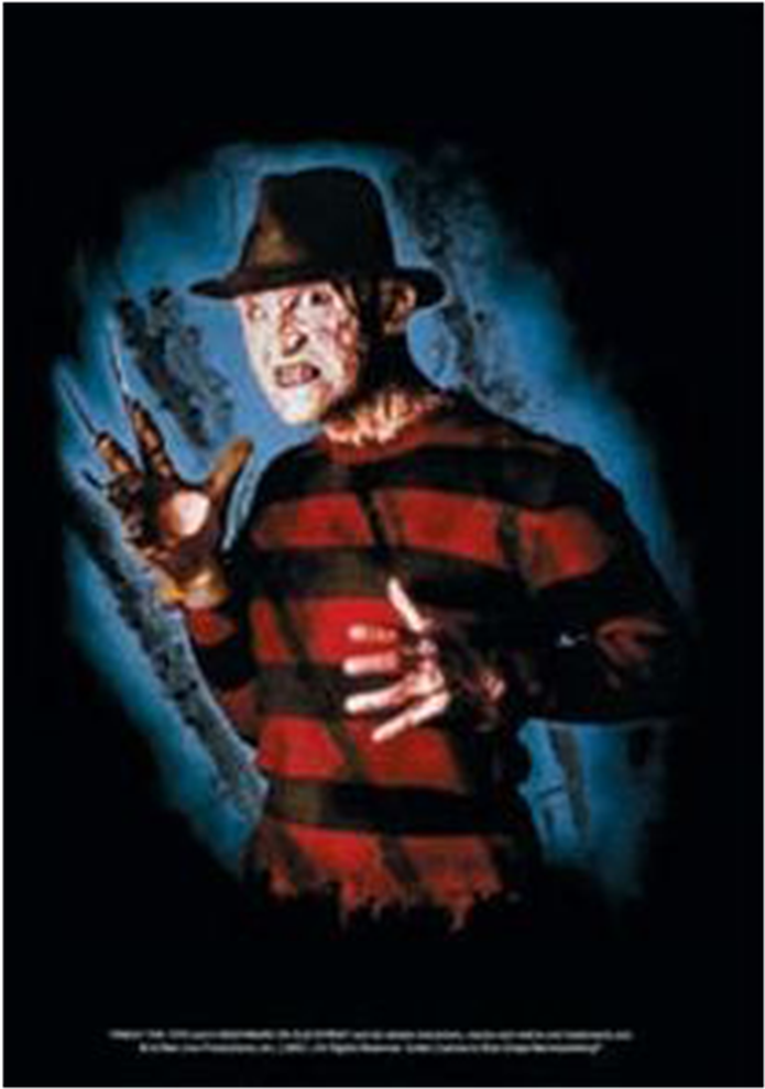 Iconic Horror Movie Character Freddy Krueger PNG Image