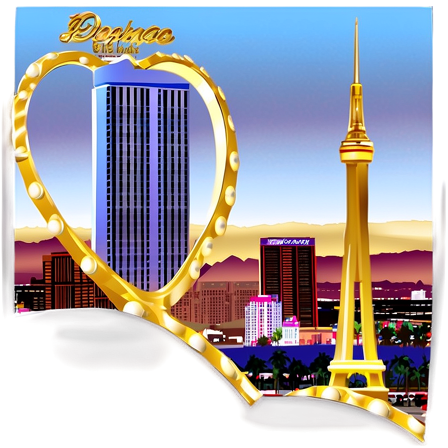 Iconic Las Vegas Skyline Png Hkl41 PNG Image