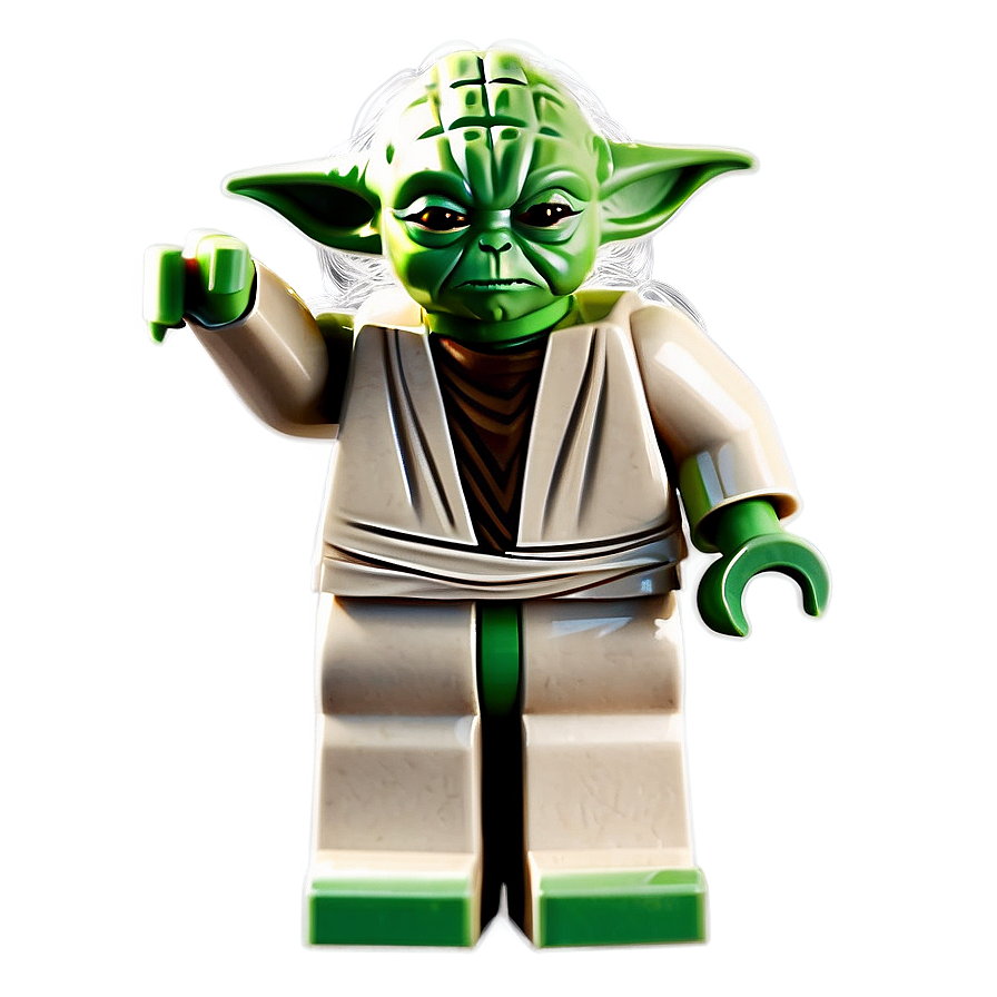 Iconic Lego Yoda Pose Png Utm73 PNG Image