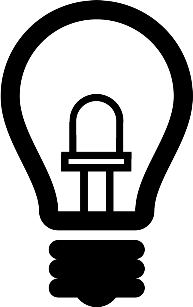 Iconic Light Bulb Graphic PNG Image