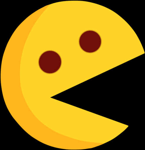 Iconic Pacman Character PNG Image