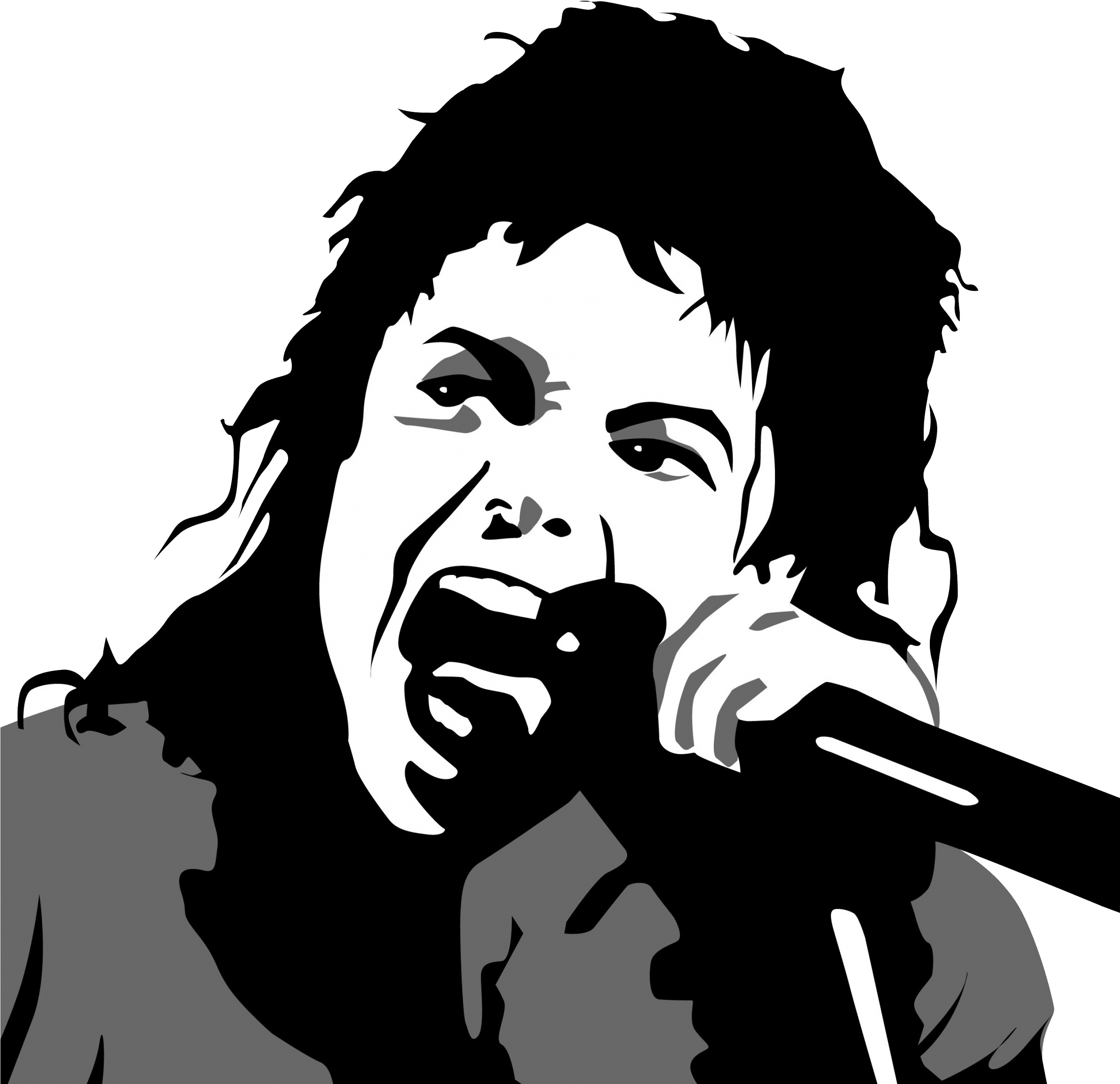 Iconic_ Performer_ Vector_ Art PNG Image