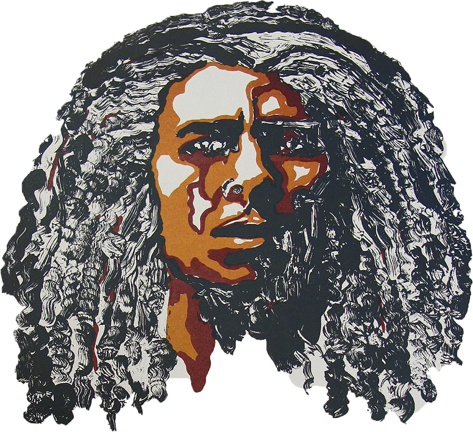 Iconic Reggae Legend Artwork PNG Image