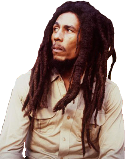 Iconic Reggae Legend Bob Marley PNG Image