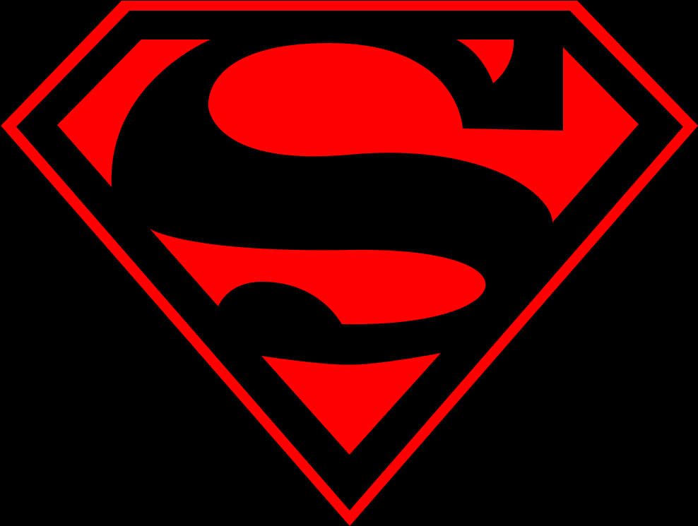 Iconic Superman Logo PNG Image