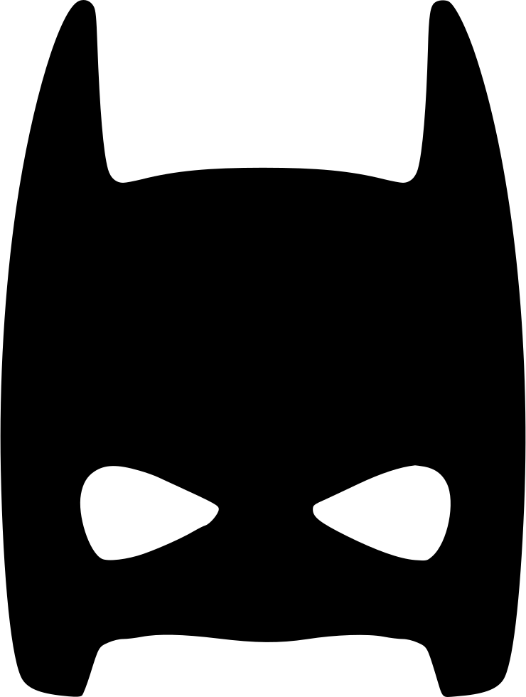 Iconic Vigilante Mask Silhouette PNG Image