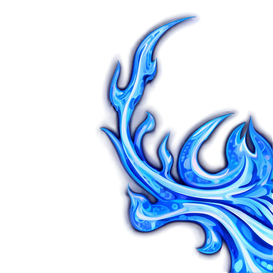 Icy Blue Flames Png 06122024 PNG Image