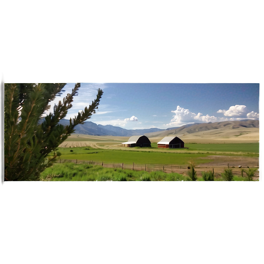 Idaho Farm Landscape Png Hdf PNG Image