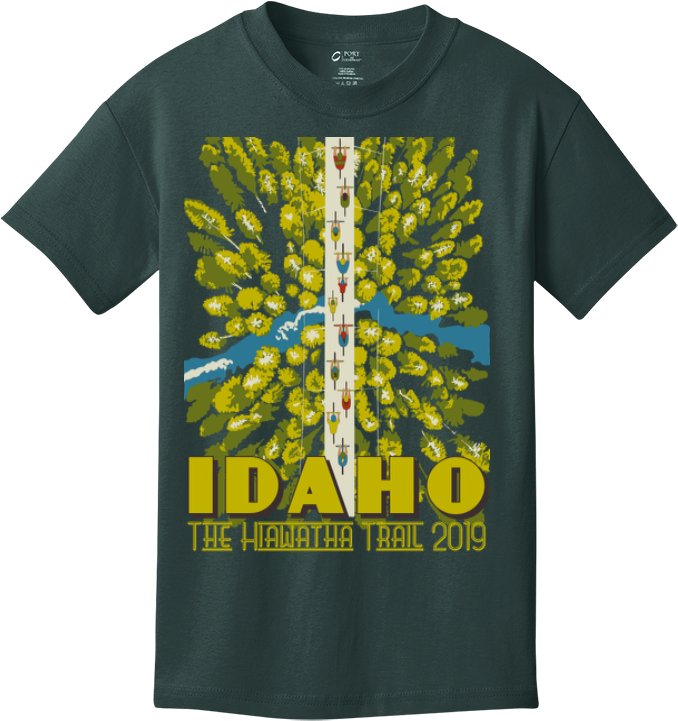 Idaho Hiawatha Trail2019 T Shirt Design PNG Image