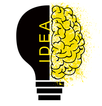 Idea Brain Illustration PNG Image