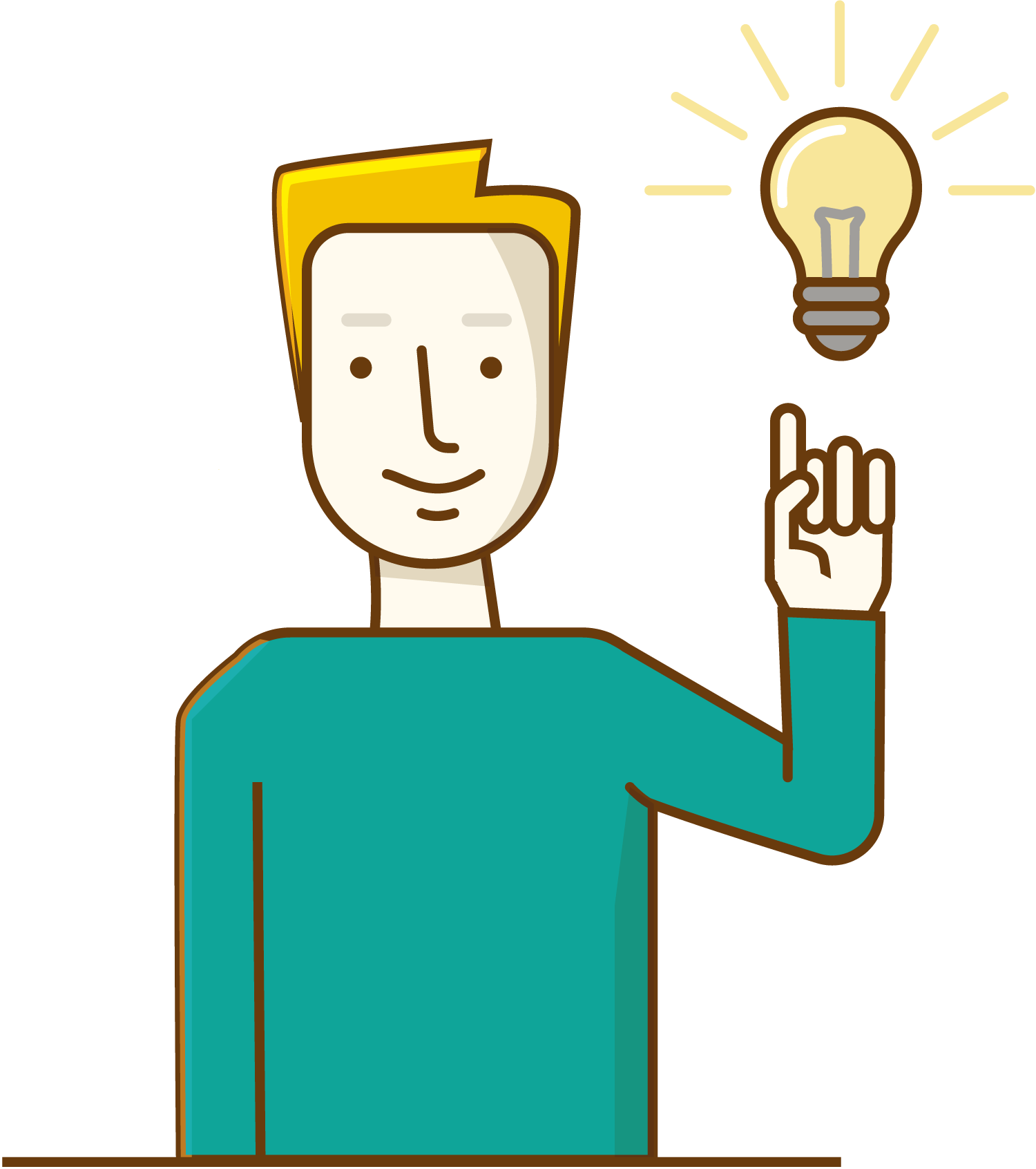 Idea Epiphany Cartoon Character PNG Image