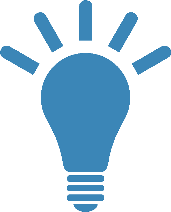 Idea Light Bulb Icon PNG Image