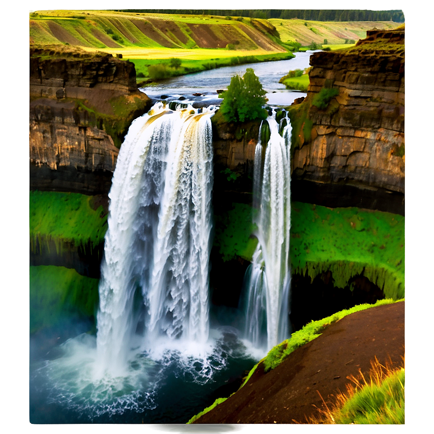 Idyllic Palouse Falls Png 06292024 PNG Image