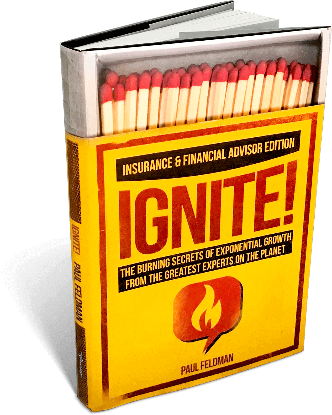 Ignite Bookwith Matchstick Design PNG Image