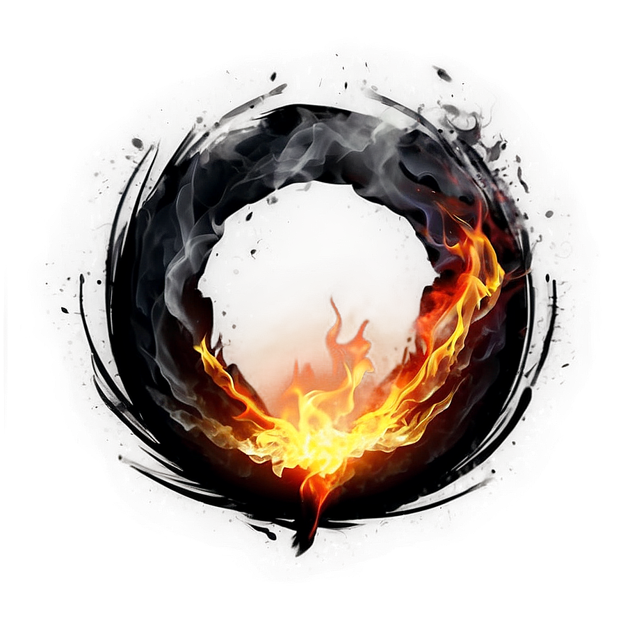 Ignited Fire Circle Png Yvr PNG Image