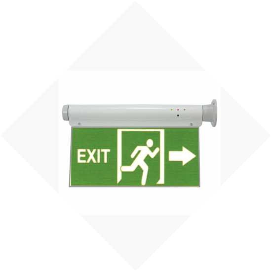 Illuminated Exit Sign PNG Image