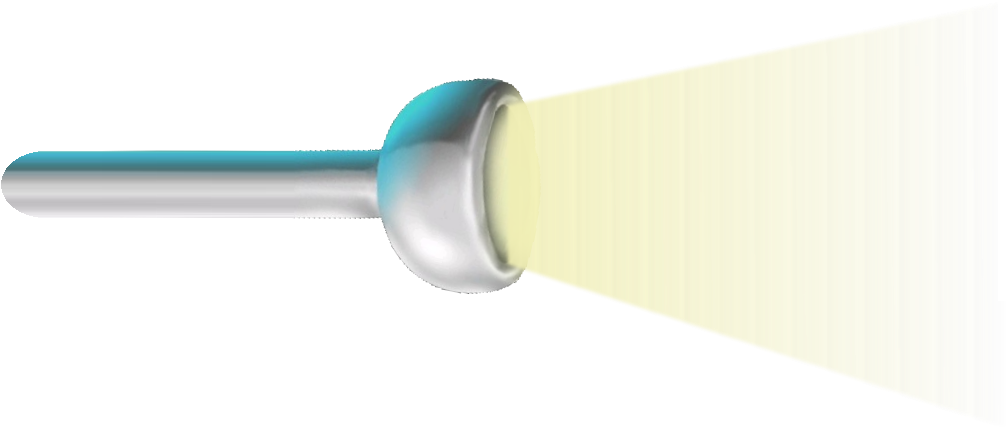 Illuminated Flashlight Beam PNG Image