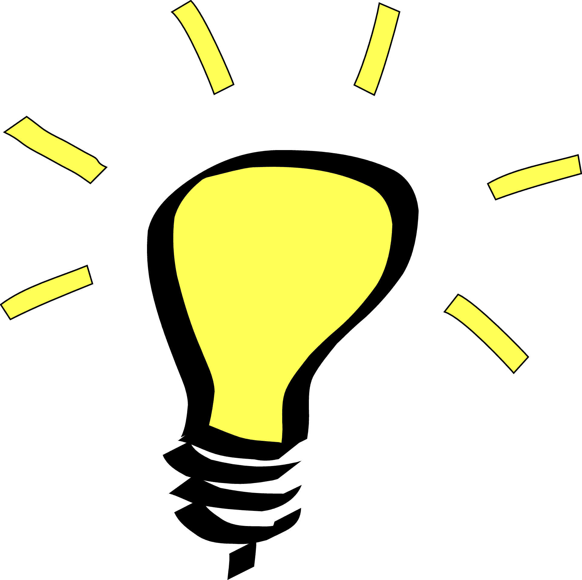 Illuminated Idea Concept PNG Image